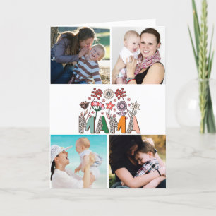 Cartes Pour Fêtes Annuelles Mama Floral 4 Photo
