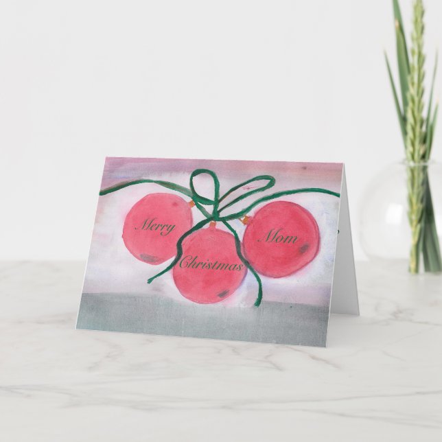 Cartes Pour Fêtes Annuelles Maman de Joyeux Noël (Devant)