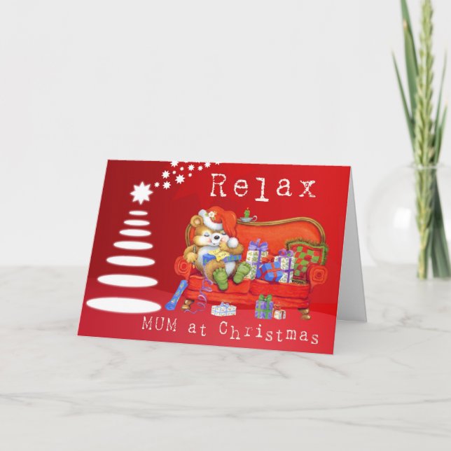 Cartes Pour Fêtes Annuelles Maman détendue (Devant)