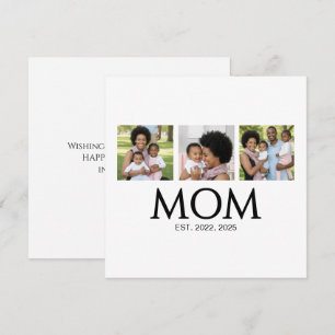 Cartes Pour Fêtes Annuelles Maman établie Casquettes Blanches 3 Photo Fête des