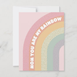 Cartes Pour Fêtes Annuelles Maman tu es mon Arc-en-ciel