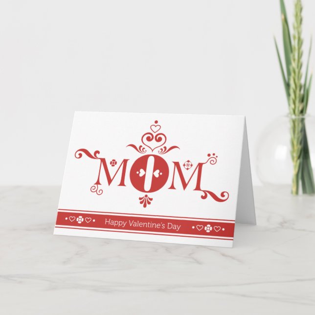 Cartes Pour Fêtes Annuelles Maman Valentine (Devant)