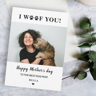 Cartes Pour Fêtes Annuelles maman's day animal chien maman photo coeur mignon