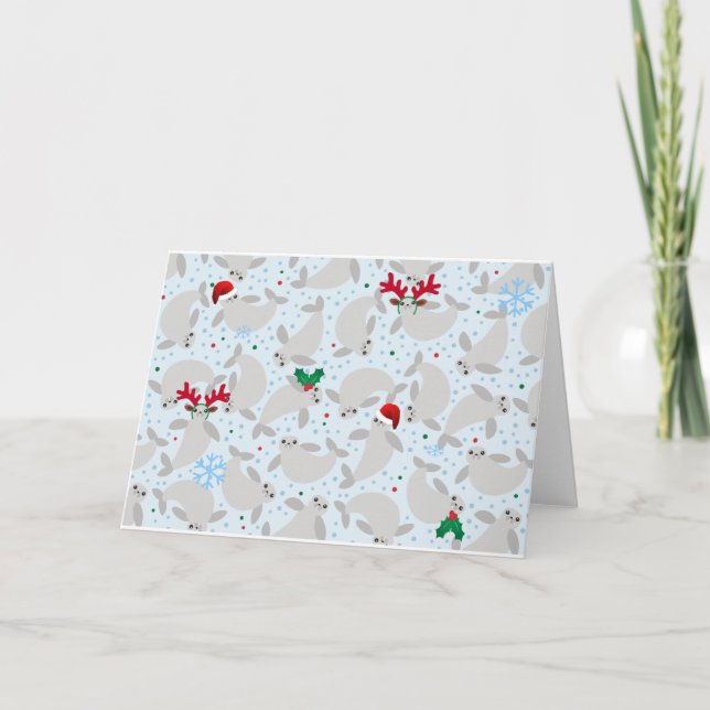 Cartes Pour Fêtes Annuelles manat de noël (Devant)