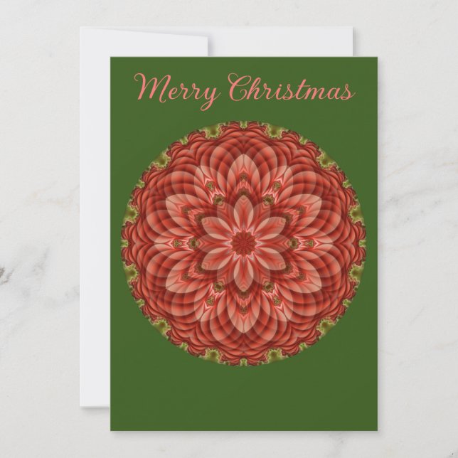 Cartes Pour Fêtes Annuelles Mandala de Noël (Devant)