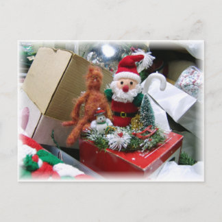 Cartes Pour Fêtes Annuelles Mandarin et Père Noël