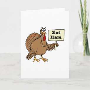 Cartes Pour Fêtes Annuelles Manger du jambon