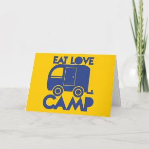 CARTES POUR FÊTES ANNUELLES MANGER LE CAMP D'AMOUR