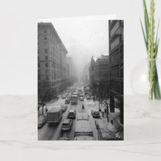 Cartes Pour Fêtes Annuelles Manhattan Hiver
