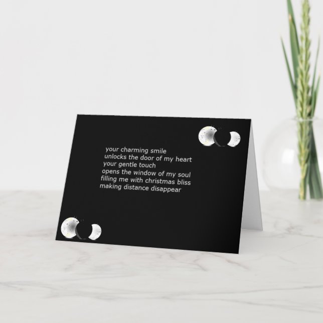 CARTES POUR FÊTES ANNUELLES MANQUER MON AMOUR À NOËL / CHAQUE JOUR (Devant)