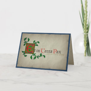 Cartes Pour Fêtes Annuelles Manuscrit anglais ancien