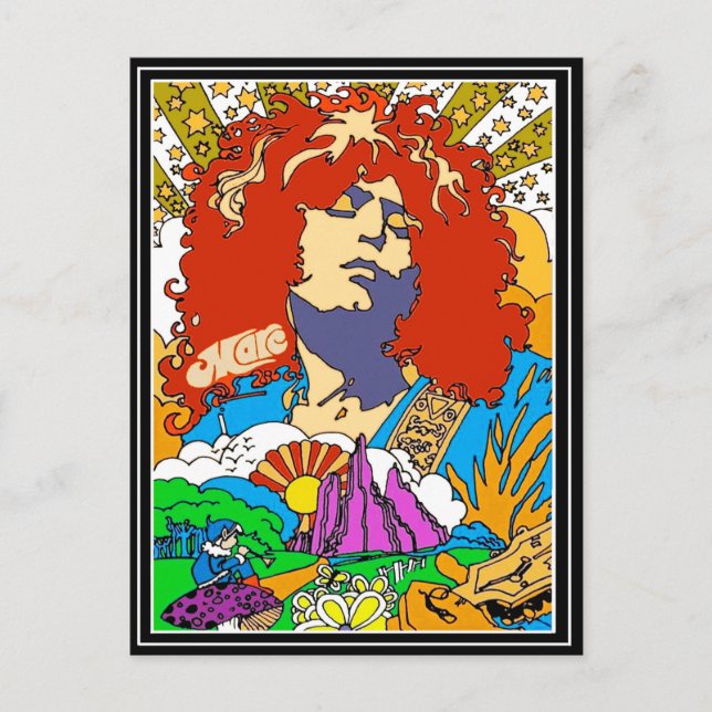 Cartes Pour Fêtes Annuelles Marc Bolan Pop Art (Devant)