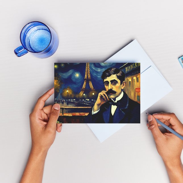 Cartes Pour Fêtes Annuelles Marcel Proust à Paris - imaginaire (Créateur téléchargé)