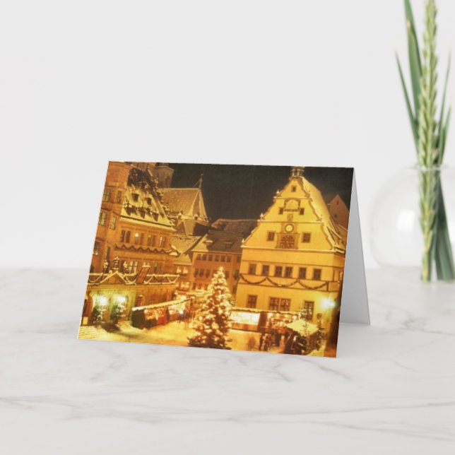 Cartes Pour Fêtes Annuelles Marché Allemagne de Noël (Devant)