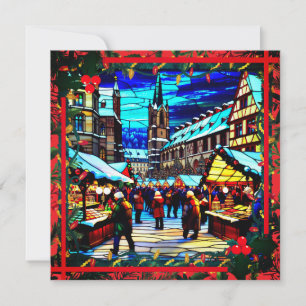 Cartes Pour Fêtes Annuelles Marché de Noël