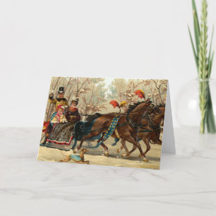 Cartes Pour Fêtes Annuelles "Marche de nuit de Noël"