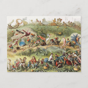 Cartes Pour Fêtes Annuelles Marche triomphale de l'Elfe Roi, Fées, Goblins