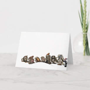 Cartes Pour Fêtes Annuelles Marcher à travers la neige de Noël