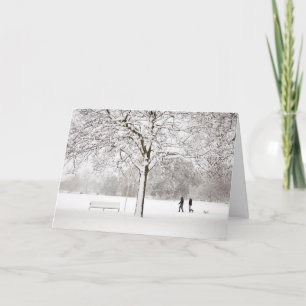 Cartes Pour Fêtes Annuelles Marcheurs de chien