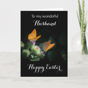 Cartes Pour Fêtes Annuelles Mari / Bonne Pâques - Papillons Fritillaires