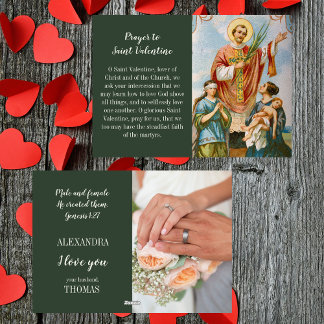 Cartes Pour Fêtes Annuelles Mari de femme catholique Saint-Valentin