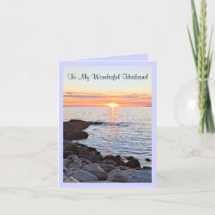 Cartes Pour Fêtes Annuelles Mari de la Saint Valentin Photo du coucher du sole