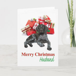 Cartes Pour Fêtes Annuelles Mari grizzli brillant Joyeux Noël
