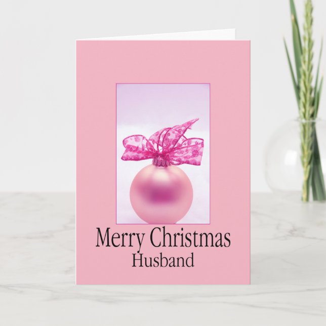 Cartes Pour Fêtes Annuelles Mari Joyeux Noël (Devant)