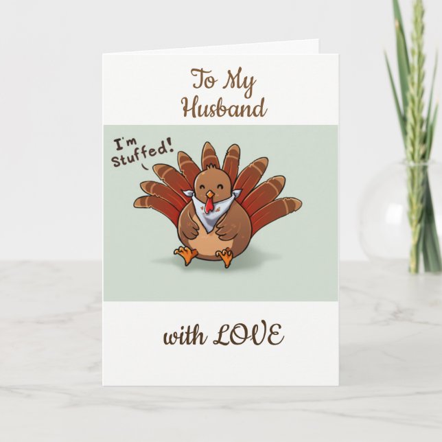 CARTES POUR FÊTES ANNUELLES **MARI** MERCI D'AIMER ET DE ROMANCE (Devant)