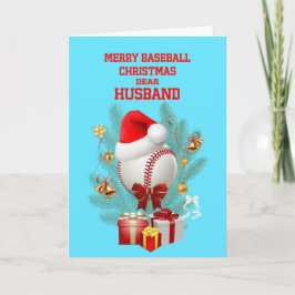 Cartes Pour Fêtes Annuelles Mari Noël Baseball