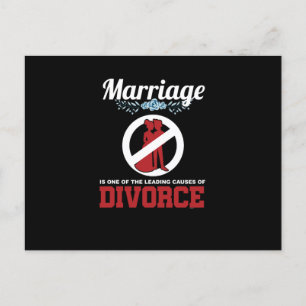 Cartes Pour Fêtes Annuelles Mariage amusant Sarcasme Sarcastique Divorce décla