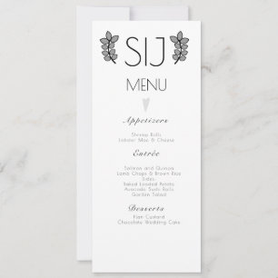 Cartes Pour Fêtes Annuelles Mariage Moderne Minimaliste Branche Logo Mariage M