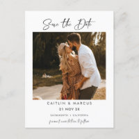 Mariage photo minimaliste Enregistrer la date Cart
