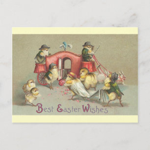 Cartes Pour Fêtes Annuelles Mariage vintage de Pâques - Transport