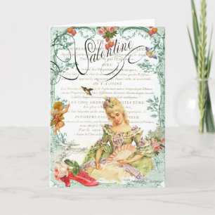 Cartes Pour Fêtes Annuelles Marie Antoinette Valentine