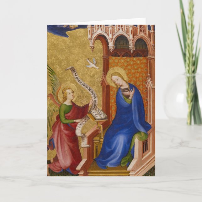 Cartes Pour Fêtes Annuelles Marie et Ange de l'Annonciation (Devant)