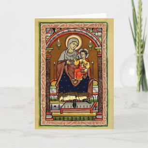 Cartes Pour Fêtes Annuelles Marie et Jésus