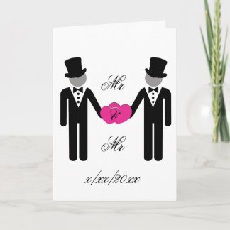 Cartes Pour Fêtes Annuelles Marié et M. de marié et M. II