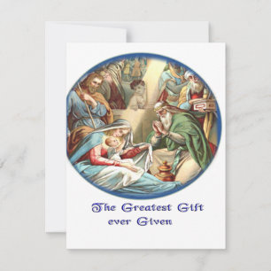 Cartes Pour Fêtes Annuelles Marie mère et bébé Jésus