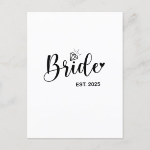 Cartes Pour Fêtes Annuelles Mariée Annonce de mariage de printemps 2025 Mariag