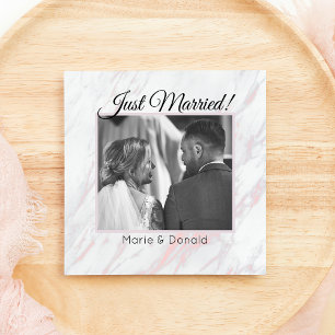 Cartes Pour Fêtes Annuelles Mariés moderne rose et gris