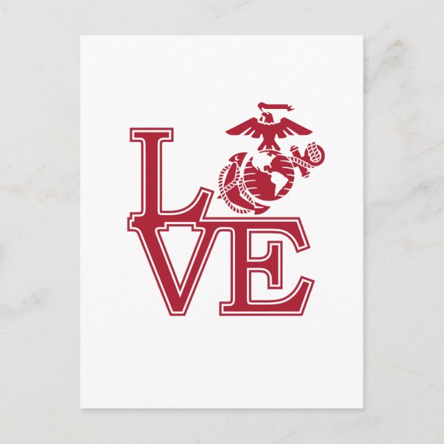 Cartes Pour Fêtes Annuelles Marines Love Design (Devant)