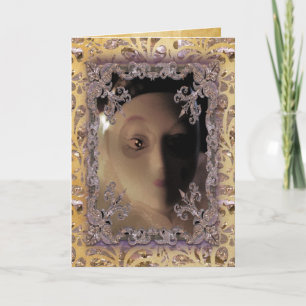 Cartes Pour Fêtes Annuelles Marionnette de Noël victorienne