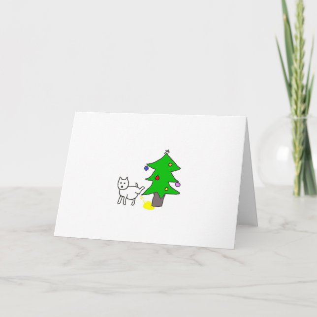 Cartes Pour Fêtes Annuelles Markin' Autour De L'Arbre De Noël (Devant)