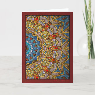 Cartes Pour Fêtes Annuelles Maroon Mandala numérique