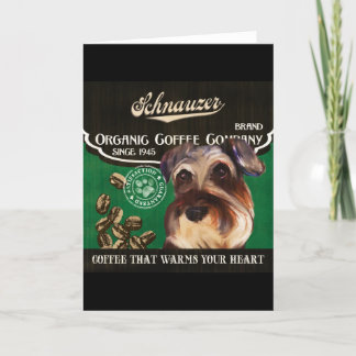 Cartes Pour Fêtes Annuelles Marque de Schnauzer - Organic Coffee Company
