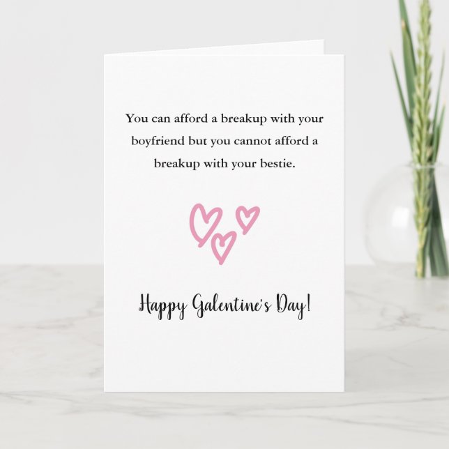 Cartes Pour Fêtes Annuelles marrant valentine's day meilleur ami mignon (Devant)