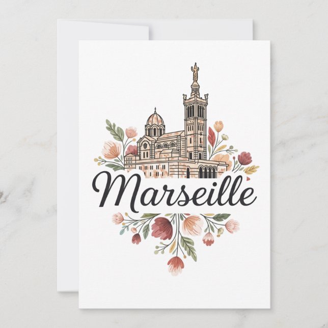 Cartes Pour Fêtes Annuelles Marseille France Travel (Devant)
