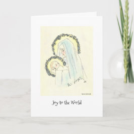 Cartes Pour Fêtes Annuelles Mary et Child
