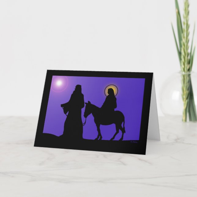 Cartes Pour Fêtes Annuelles Mary & Joseph (Devant)